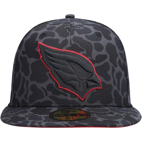 New Era Black Arizona Cardinals Amoeba Camo 59FIFTY Fitted: 7 1/2 RARE! - Picture 3 of 5